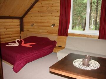 Двухместный номер с 1 кроватью или 2 отдельными кроватями в Гостинице Манжерок